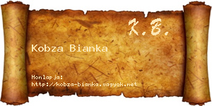 Kobza Bianka névjegykártya