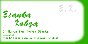 bianka kobza business card